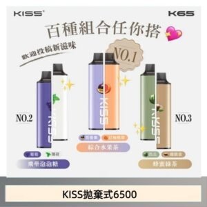 凱斯KISS 6500口一次性/拋棄式電子煙彈磁吸式混搭口味充電款